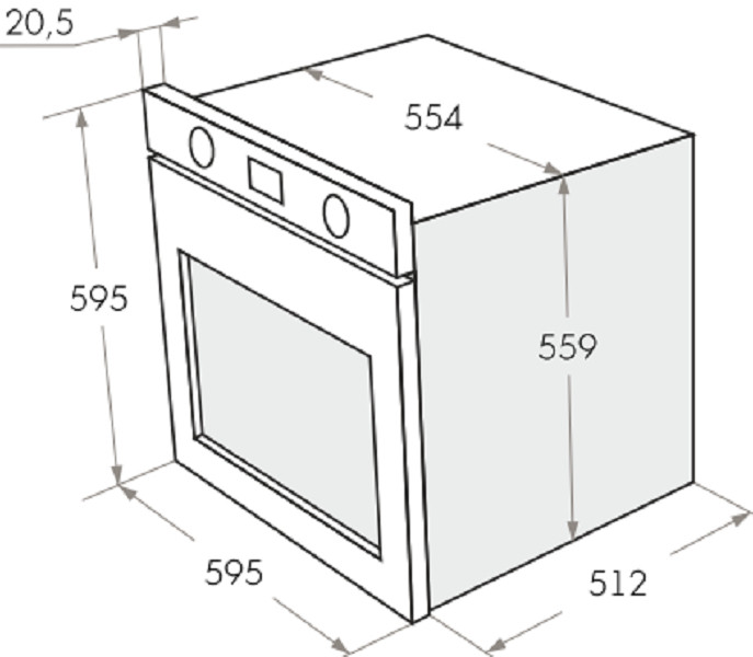 Духовой шкаф Maunfeld EOEH 5811W
