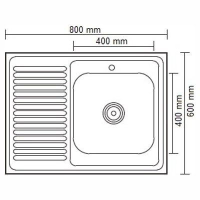 Кухонная мойка Tolero R-118 (черный)