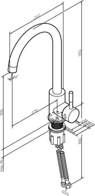Смеситель Am.Pm X-Joy S F85B07122