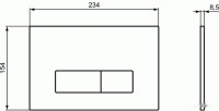 Система инсталляции Ideal Standard Prosys Frame 120 M R020467+R0121AC