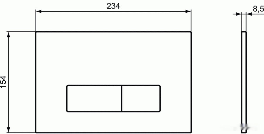 Система инсталляции Ideal Standard Prosys Frame 120 M R020467+R0121AC
