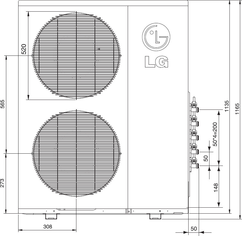 Внешний блок LG MU5M40 UH0R0