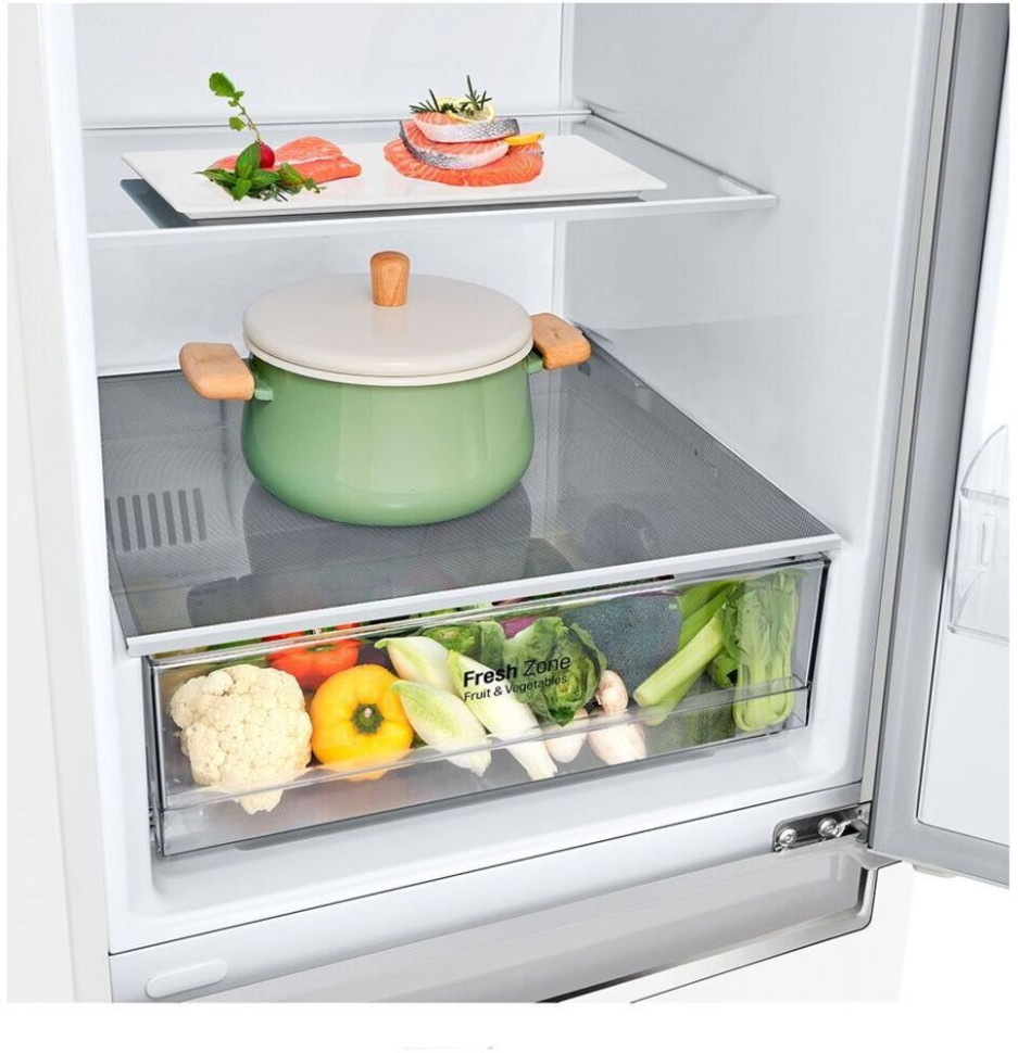 Холодильник с нижней морозильной камерой LG DoorCooling GW-B459SQLM