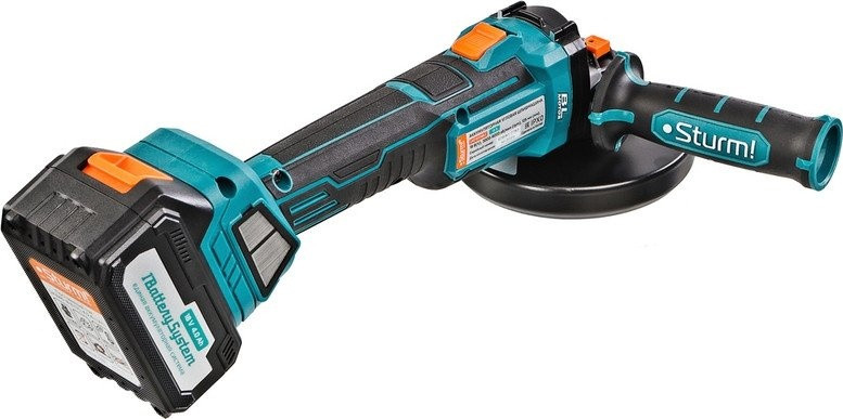 Угловая шлифмашина Sturm CAG18125BLE (с 1-им АКБ, кейс)