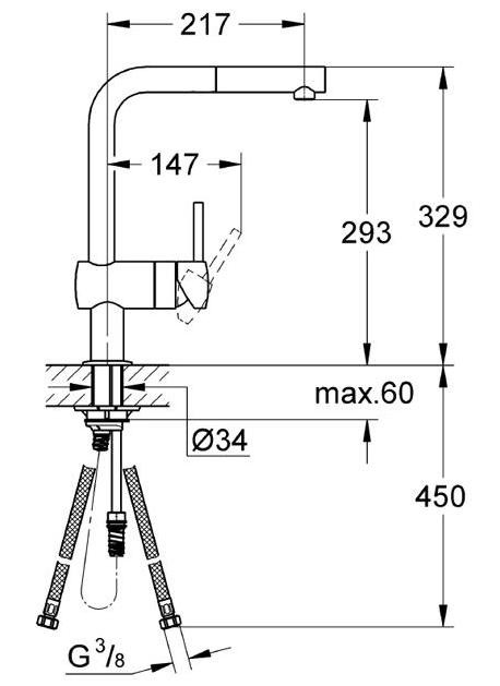 Смеситель Grohe Minta 32168000