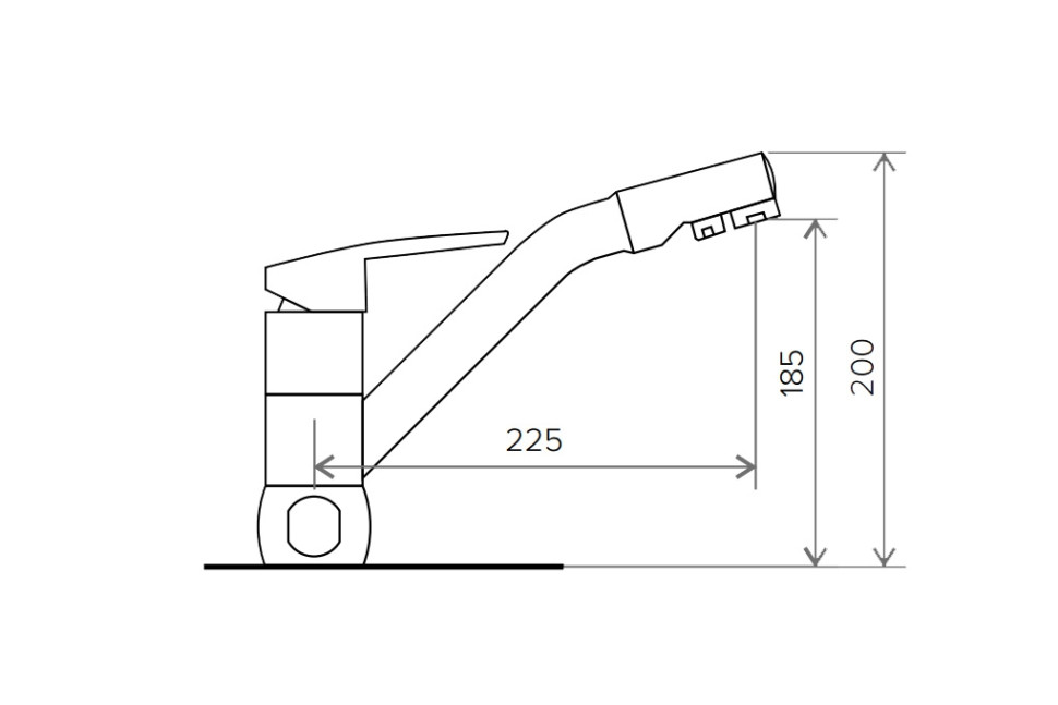 Смеситель Tolero Дуо №923 (белый)