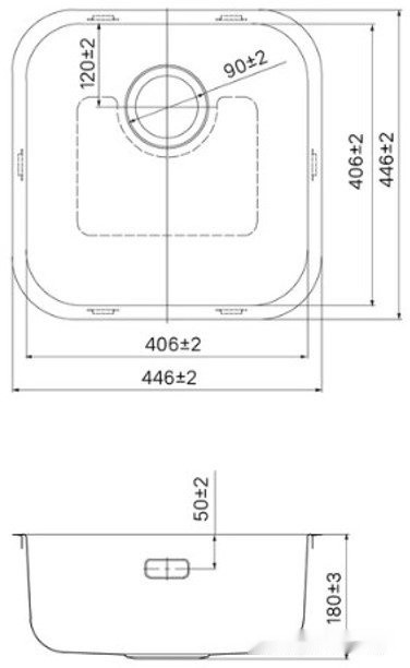 Кухонная мойка IDDIS Mate MAT44S0i77