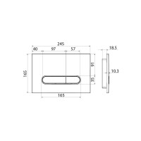 Панель смыва IDDIS Unifix UNI70M0i77 (хром)