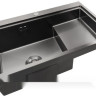 Кухонная мойка Stellar S7550NB-TU-L (нано черный, с доской)