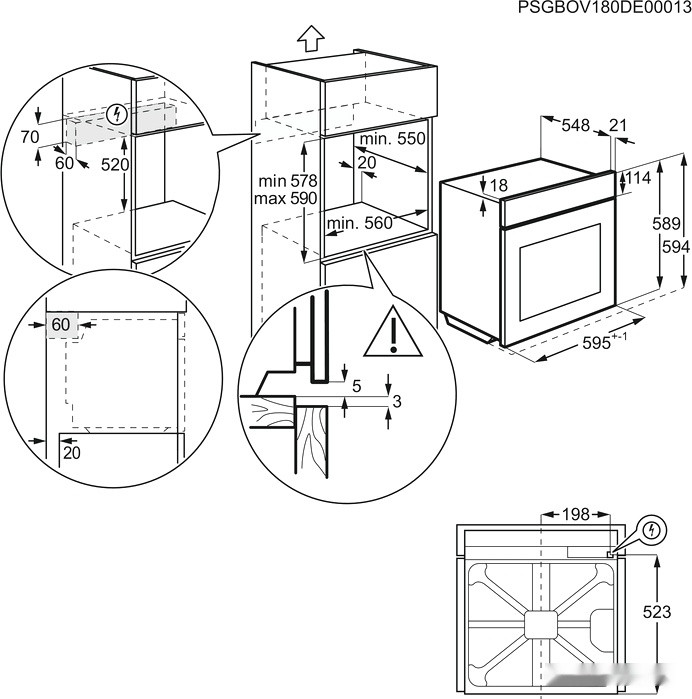 Духовой шкаф Electrolux EOD3C70TK