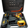 Дрель-шуруповерт Edon AD-18BL (с 2-мя АКБ, кейс, набор оснастки)
