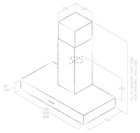 Вытяжка Elica SPOT URBAN CAST IRON/A/90