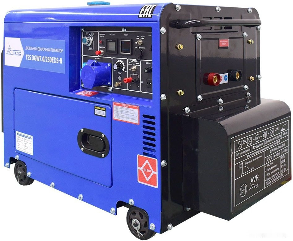 Генератор ТСС DGW 7.0/250EDS-R в кожухе