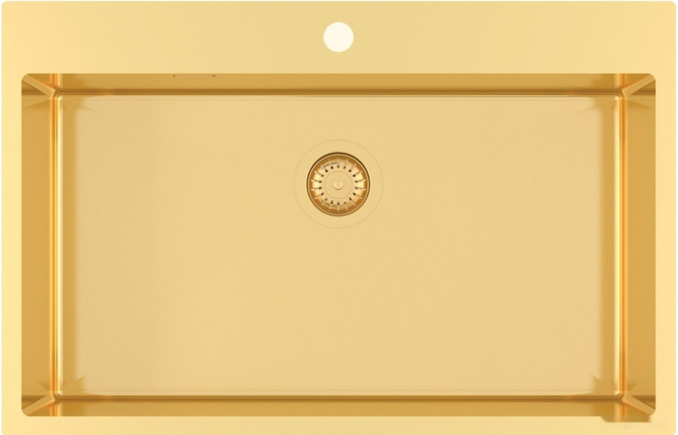 Кухонная мойка AquaSanita Steel AIR 100 M-G gold