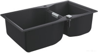 Кухонная мойка Grohe K700 100-C 90/50 2.0 31658AP0 (черный гранит)