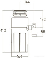 Измельчитель пищевых отходов Paulmark Intenso Pro-1000
