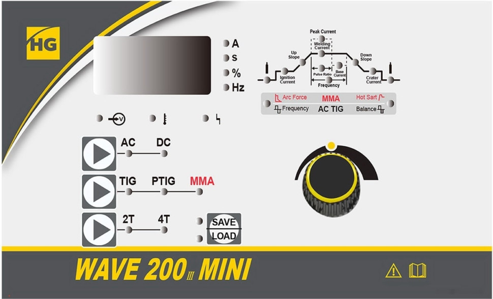 Сварочный инвертор Hugong Wave 200 III Mini AC/DC