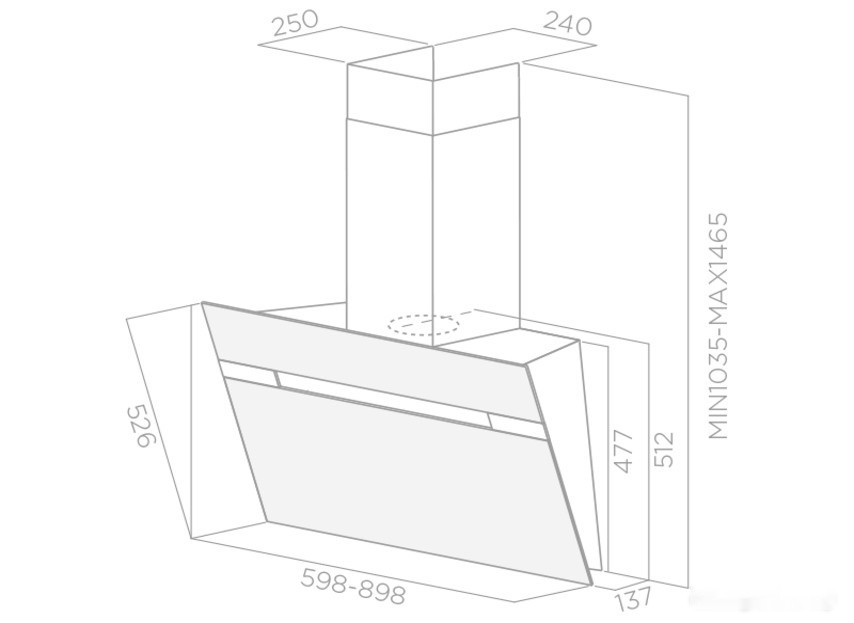 Вытяжка Elica Stripe BL/A/90/LX (PRF0100991)