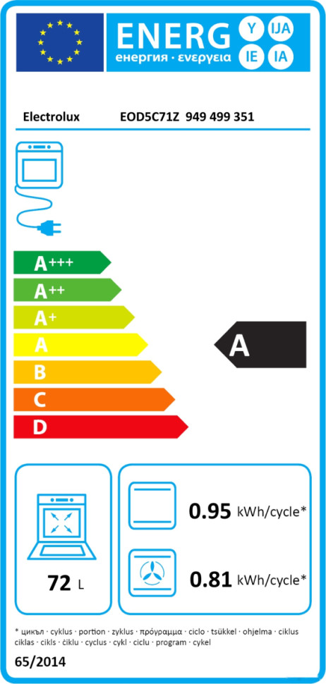 Духовой шкаф Electrolux EOD5C71Z