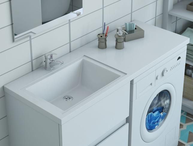 Умывальник Эстет Даллас 110, левая (белый)