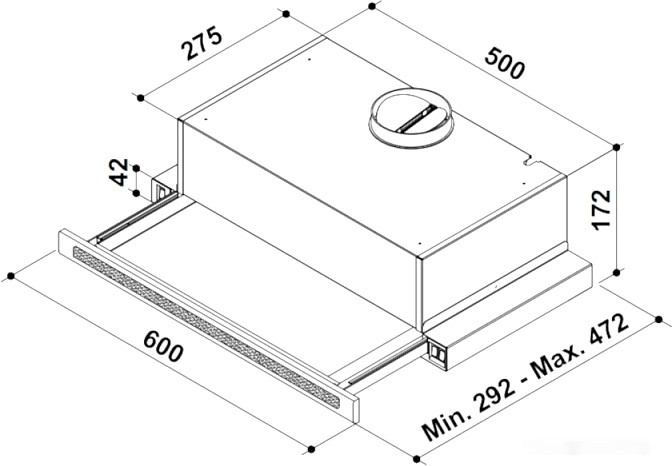 Вытяжка Korting KHP 6637 GWX