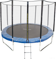 Батут GetActive Jump 10ft - 312 см складной, лестница, сетка (синий)