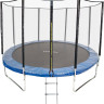 Батут GetActive Jump 10ft - 312 см складной, лестница, сетка (синий)