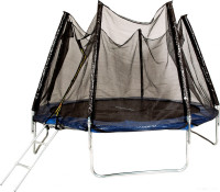 Батут GetActive Jump 10ft - 312 см складной, лестница, сетка (синий)