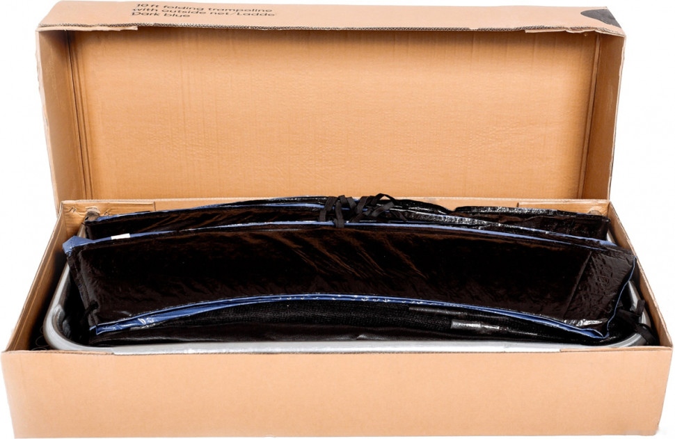 Батут GetActive Jump 10ft - 312 см складной, лестница, сетка (синий)