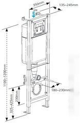 Система инсталляции Cersanit Leon S-IN-BLACK-Cg-w