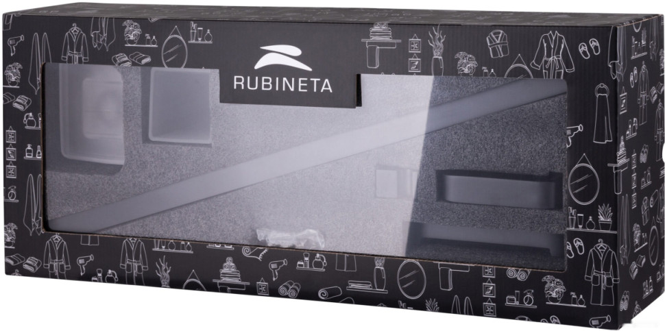Набор для туалета Rubineta Edela 670115 (черный)