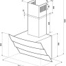 Вытяжка Krona Inga 600 push button (черный/нержавеющая сталь)