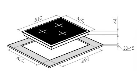 Варочная панель Maunfeld EVI.453-BG