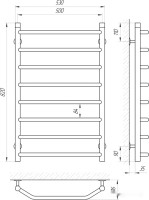 Полотенцесушитель Laris Виктория П8 50х80