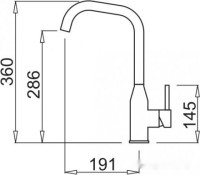 Смеситель Elleci Dora K86 Black