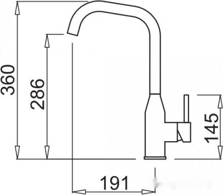 Смеситель Elleci Dora K86 Black