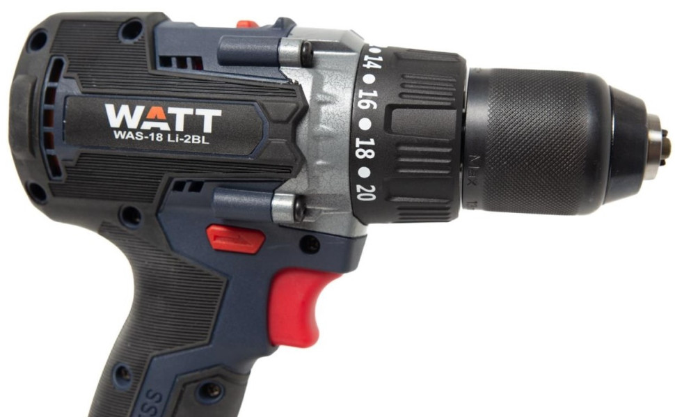 Аккумуляторная дрель-шуруповерт Watt WAS-18 Li-2BL (1.018.090.00)