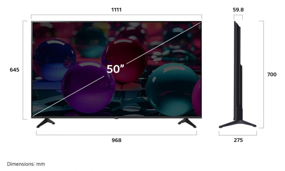 Телевизор LG 50UA73006LA