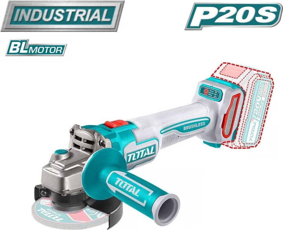 Total TOSLI240789 (гайковерт, болгарка, пылесос, 2 АКБ)