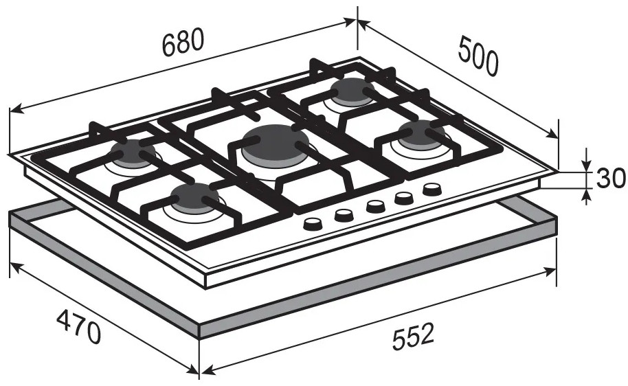 Варочная панель Zigmund & Shtain G 12.7 X