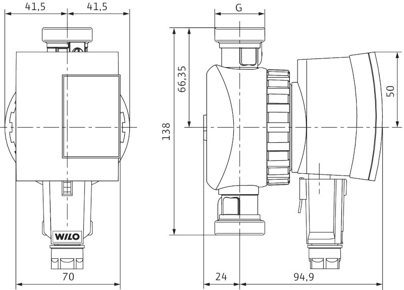 Циркуляционный насос Wilo Star-Z NOVA A