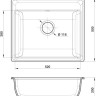 Кухонная мойка GranFest GF-V-580 (черный)