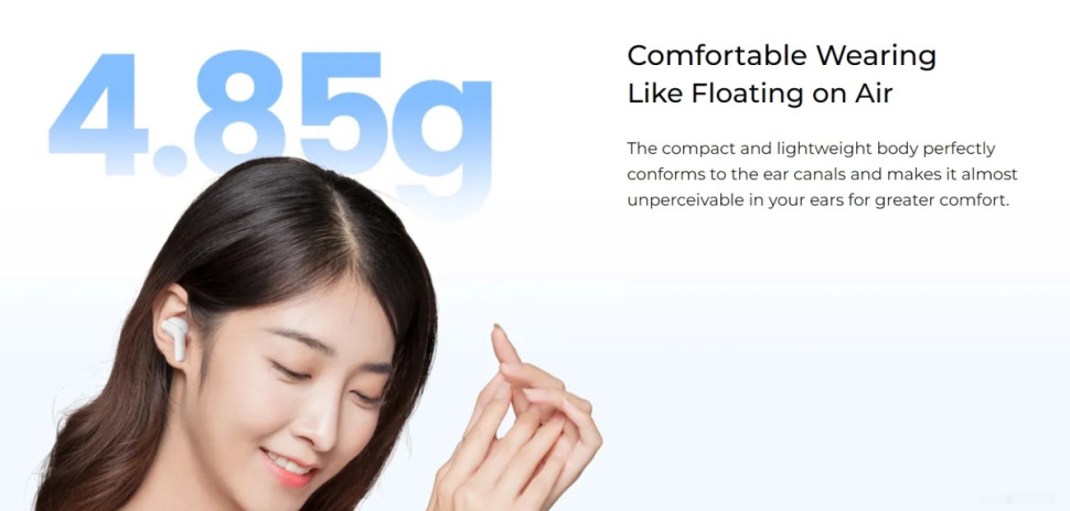 Наушники Haylou T87 Lady Bag (белый/бирюзовый, с цепочкой)