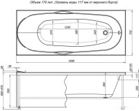 Экран для ванной Aquanet Dali 170 (белый)