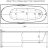 Экран для ванной Aquanet Dali 170 (белый)