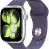 Умные часы Apple Watch Series 11 46 мм (алюминиевый корпус, серебристый/фиолетовый туман, спортивный силиконовый ремешок S/M)