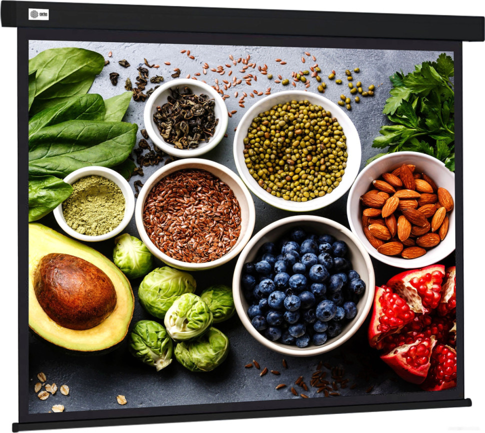 Проекционный экран Cactus Wallscreen 187x332 CS-PSW-187X332-BK