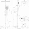 Душевая система Cersanit Vivo 64090
