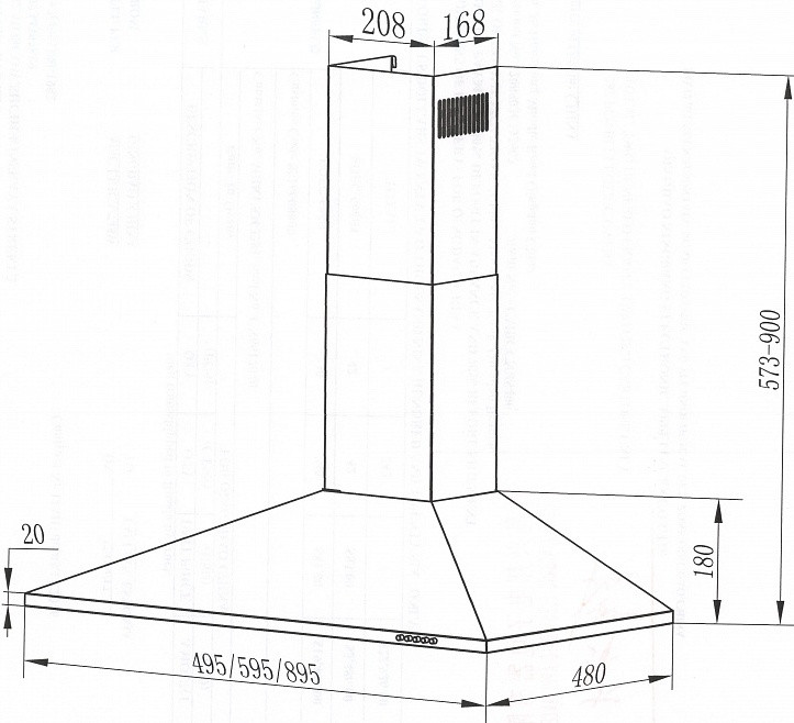 Вытяжка Maunfeld Cork 60 (черный)