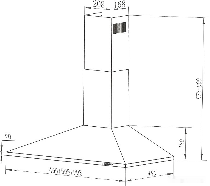 Вытяжка Maunfeld Cork 60 (черный)